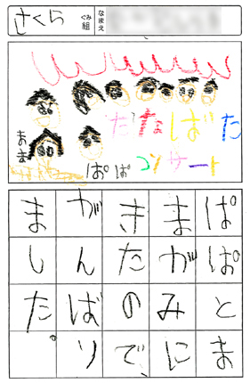 サマーコンサートの絵日記3