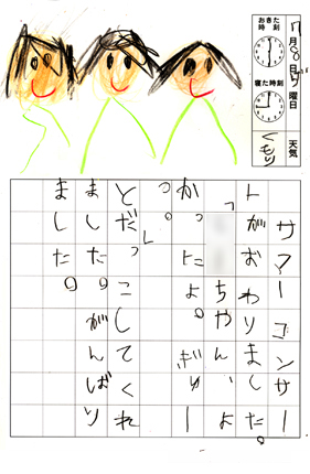 サマーコンサートの絵日記7